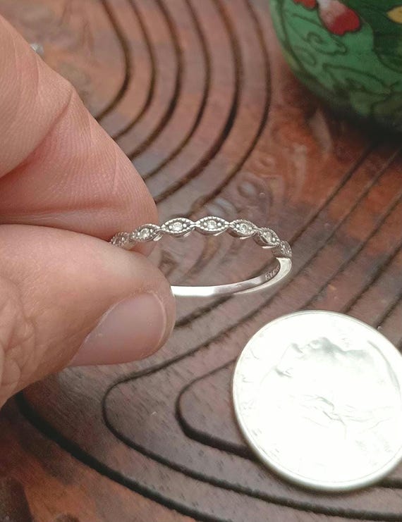 Stackable sterling silver ring. - image 1