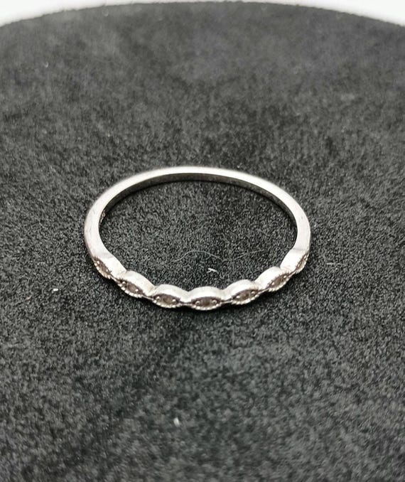 Stackable sterling silver ring. - image 5