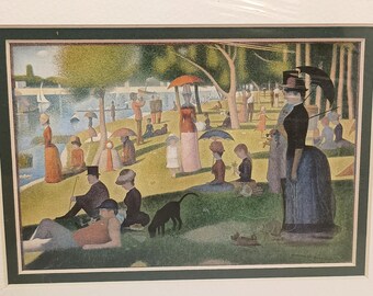 ジョルジュ・スーラ作（フランス）。「ラ・グランド・ジャット島の