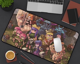 Gaming Desk Mat - Perfect for Gamers, Computer Accessories, Video Game Room Decor, Mouse Pad, Gaming Setup Clash Royale