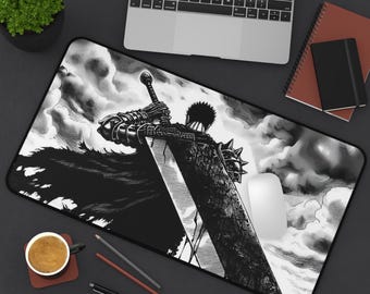 Epic Fantasy Desk Mat - Gaming, Office Decor, Mouse Pad, Gift for Gamers, Anime Lover, berserk Manga