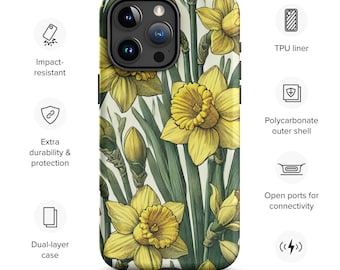 Tough Case for iPhone® - Dazzling Daffodils
