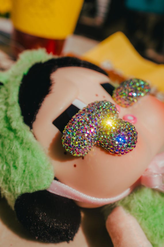 Bedazzled Authentic CRYBABY Crying Again Bag Charm, Keychain