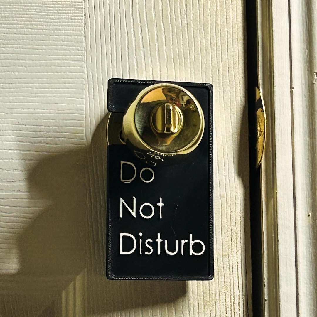 Door Knob Sign With Custom Text - Etsy
