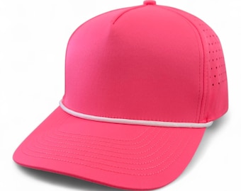 Blanko-Seil in Neonpink/Weiß
