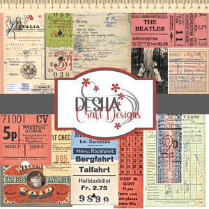 Vintage Ephemera Snippets Set 11