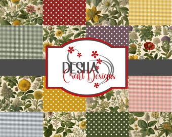 Botanical Garden Digital Paper Pack