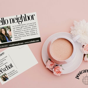 Hallo buur ansichtkaart, introductie ansichtkaart, vastgoedmarketing, woningverkoop, woningaankoop, Canva ansichtkaart, onroerend goed, marketing
