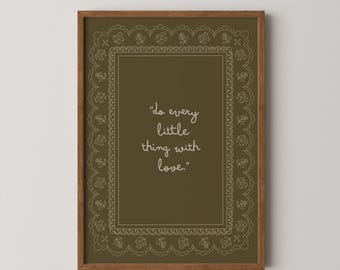 Vintage Lace Wall Art | Christian Encouragement Decor | Cottagecore Printable | Inspirational Quote Download