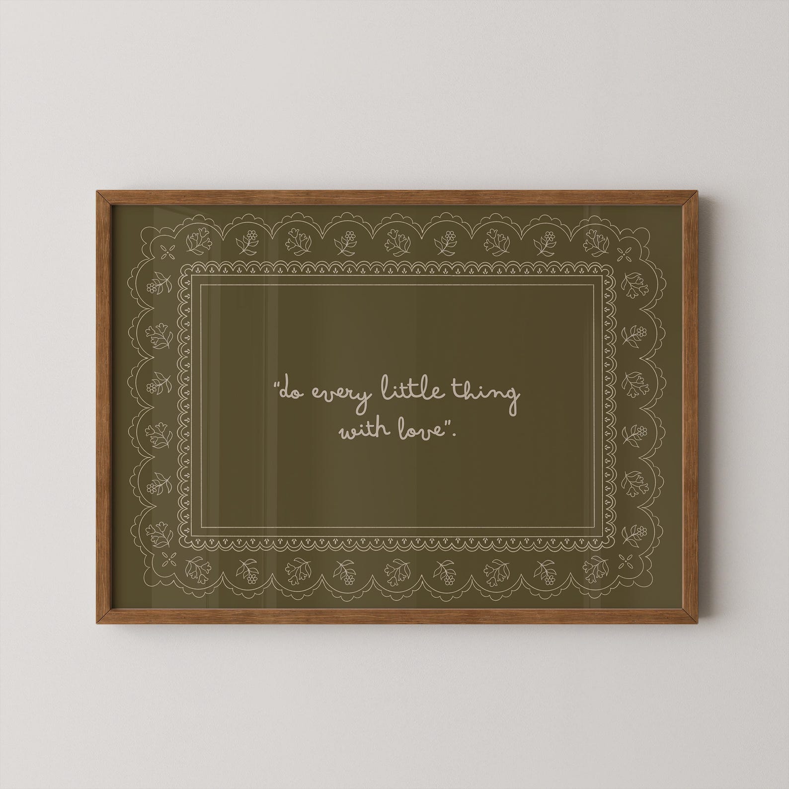 Do Every Little Thing With Love Christian Wall Art | Vintage Faith Quote Printable