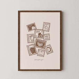 Fruit of the Spirit Vintage Art Print: Christian Fall Home Decor (Digital Download)