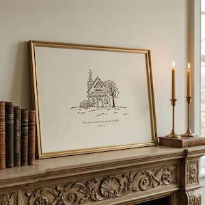 Wat betreft mij en mijn huis: Bijbeltekst muurdecoratie, Jozua 24:15, vintage gezellige herfststijl decoratie