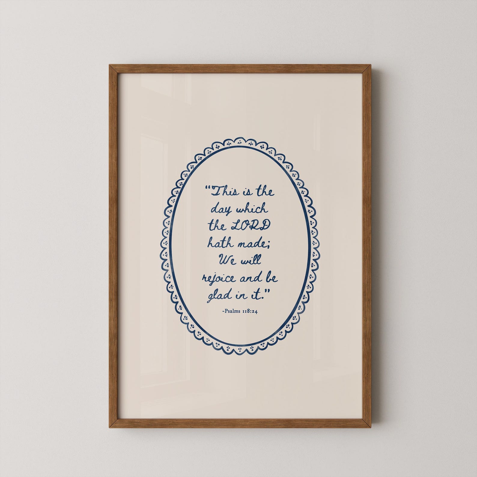 Psalms 118:24 Scripture Wall Art | This Is the Day Christian Print | Digital Download