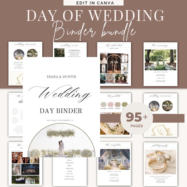 Wedding Binder Template Digital Canva Etsy Wedding Binder Template Digital Canva Etsy