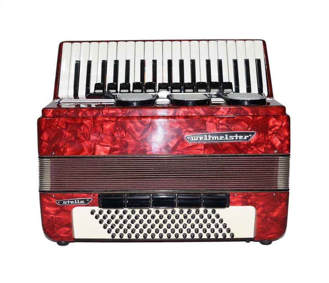Weltmeister Stella 96-bass Accordion, Four-voice - Etsy