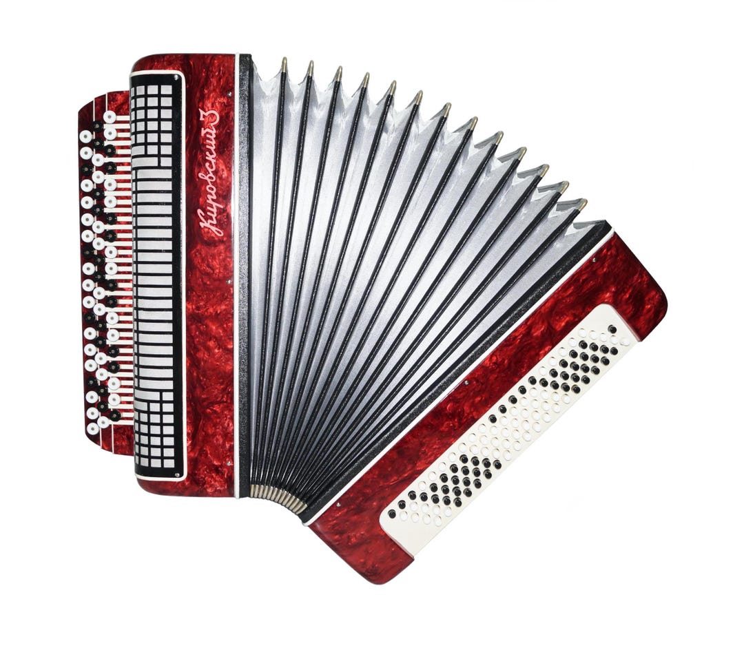 アコーディオン ヴィンテージ ロシア式ボタンアコーディオン バヤン KyoaHb アコーディオン ヴィンテージ ロシア式ボタンアコーディオン