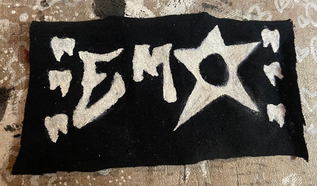 Emo Hand Painted Patch - Etsy