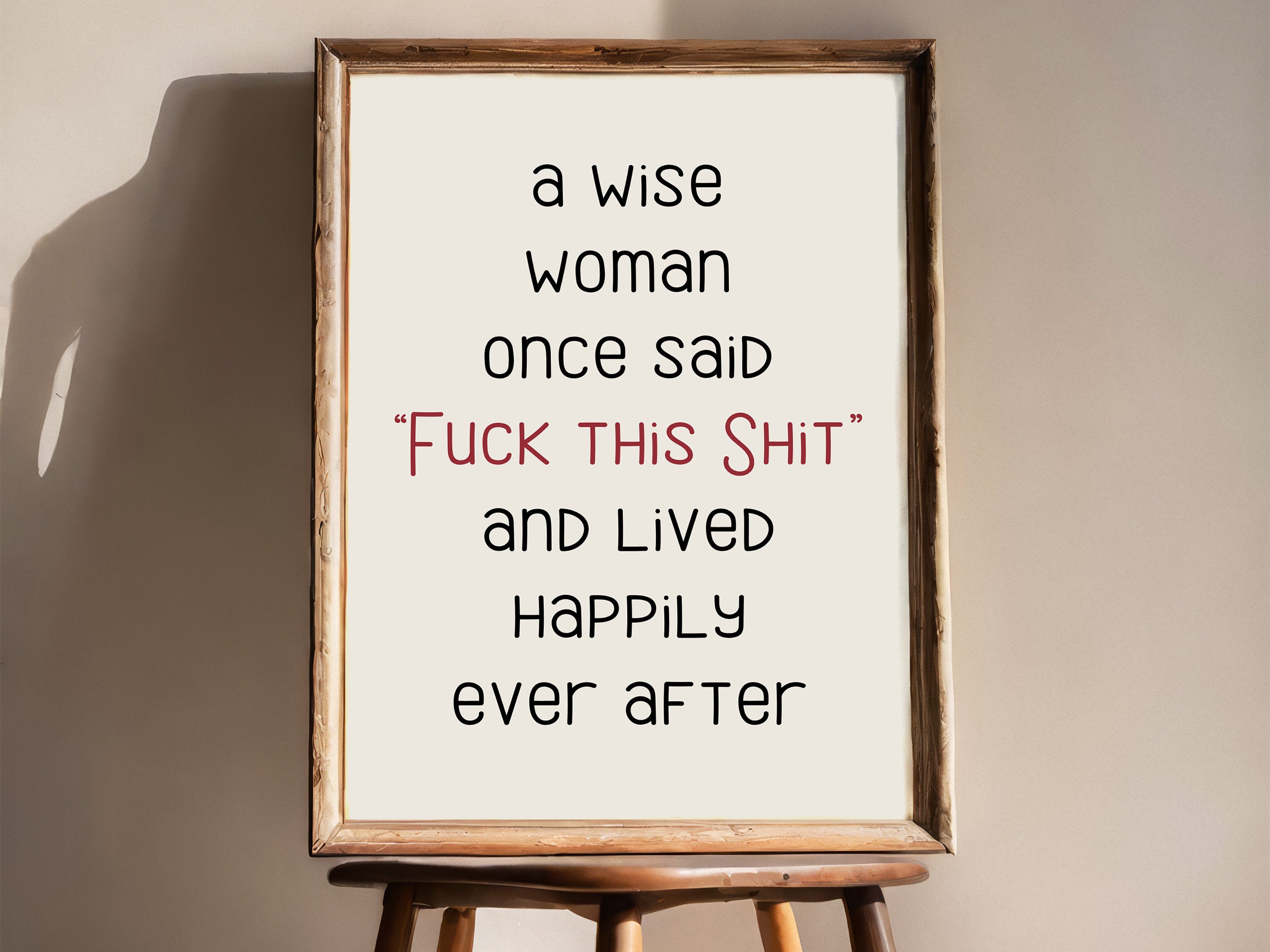 Make-up-Tasche Mit Spruch: 'A Wise Woman Once Said...' – Lustiges Geschenk Für Frauen