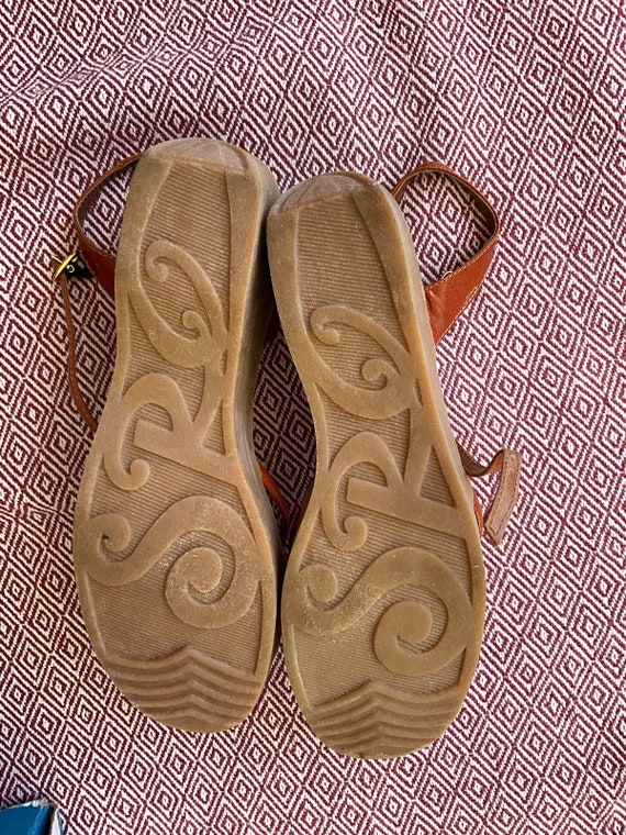 NOS ViNTaGe 70’s new in box s.r.o. leather Sandal… - image 8