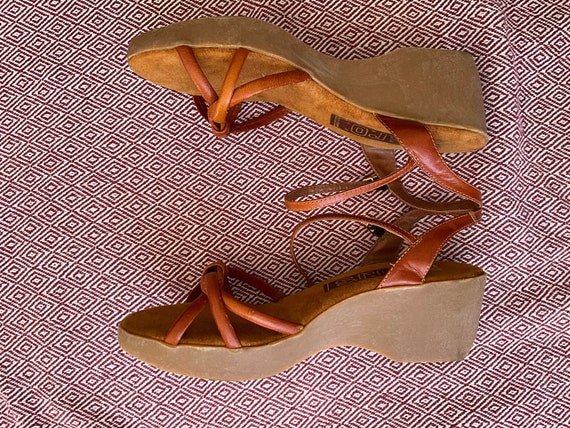 NOS ViNTaGe 70’s new in box s.r.o. leather Sandal… - image 10