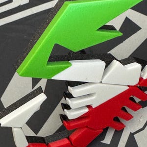 Abarth Skorpion Diffusor Emblem – 3D-Druck PLA – Auto-Tuning für Abarth 500 / 595 / 695 immagine 5