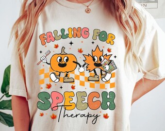 Comfort Colors® Falling For Speech Therapy Shirt, Speech Therapist Shirt, It's A Good Day For Speech Therapy Shirt, Gift For Therapist