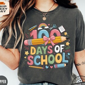 100 Days of School Shirt, 100 Day Shirt, 100th Day Of School Celebration, Student Shirt,Back to School Shirt, Gift For Teacher