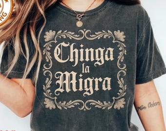 Anti ICE Tee, Abolish ICE Shirt, Chinga La Migra Shirt, Anti Deportations, Fdt Maga, Mexican Pride, Mexican Folkart, Liberal Protest Shirt