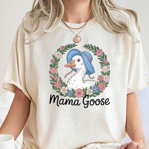 Mama Goose Shirt, Mama Silly Goose Shirt, Auntie Goose Shirt, Mothers Day Gift, Pregnancy Shirt Bow, Gift For Mama, Daddy Goose Shirt