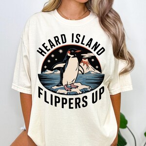 Penguins Flippers Up shirt, Funny Tariffs Anti DT, Subtle FDT Shirt Resistance Protest, Heard Island
