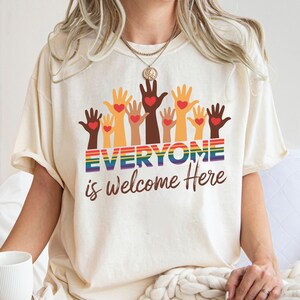 Idaho teacher shirt everyone is welcome here, inclusion and equality t shirt, protest and resist t shirt, idaho teacher t shirt