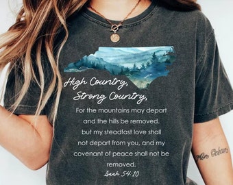 Western NC Relief Comfort Colors Shirt, Hurricane Relief Western NC, Hurricane Helene Shirt, Stay Strong North Carolina Shirt