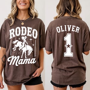 My First Rodeo Birthday Party Matching Family Shirts, Comfort Colors Western 1st Rodeo Mama Daddy TShirts Cowboy Cowgirl 1st Birthday Outfit