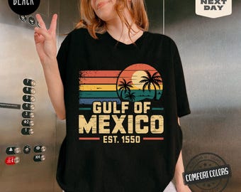 Gulf of Mexico Est 1550 Shirt, Vintage Gulf of Mexico Since 1550Shirt, Gulf of Mexico Shirt