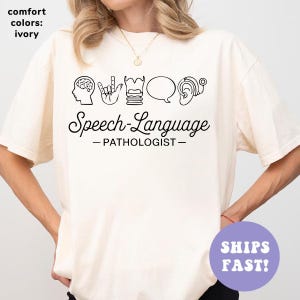 Speech Language Pathologist Shirt, Speech Therapist Shirt, Speech Language Shirt, SLP Nurse Shirt, SLP Shirt, Long Sleeve Comfort Colors Tee