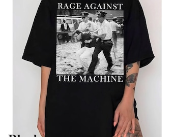 Bernie Sanders,Fight Oligarchy Tour Shirt, Political Activism T-Shirt,1963 Arrest Photo, Rage Against The Machine, Resistance Tee,Anti Trump