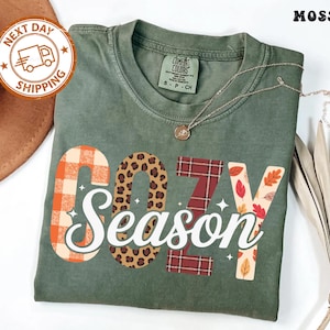 Cozy Season Sweatshirt, Retro Fall Sweatshirt, Get Cozy Sweatshirt, Womens Fall Sweaters, Fall Graphic Tee, Women Fall Shirt,Sweater Weather