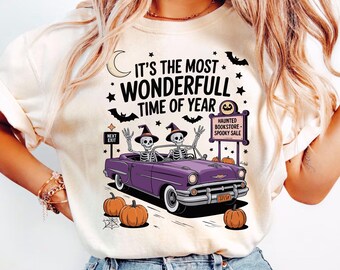 Comfort Colors It's the Most Wonderful Time of the Year Halloween Shirt, Vintage Halloween Shirt, Funny Halloween Shirt, Spooky Season Shirt