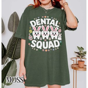 Funny Dentist Easter Shirt, Dental squad Easter T-shirt, Dental hygienist Tee, Toothpaste and Tooth Shirt, Mint To Be Easter Tee