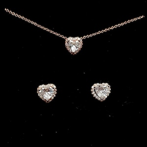 PANDORA エレベーテッドハートネックレス＆イヤリングセット