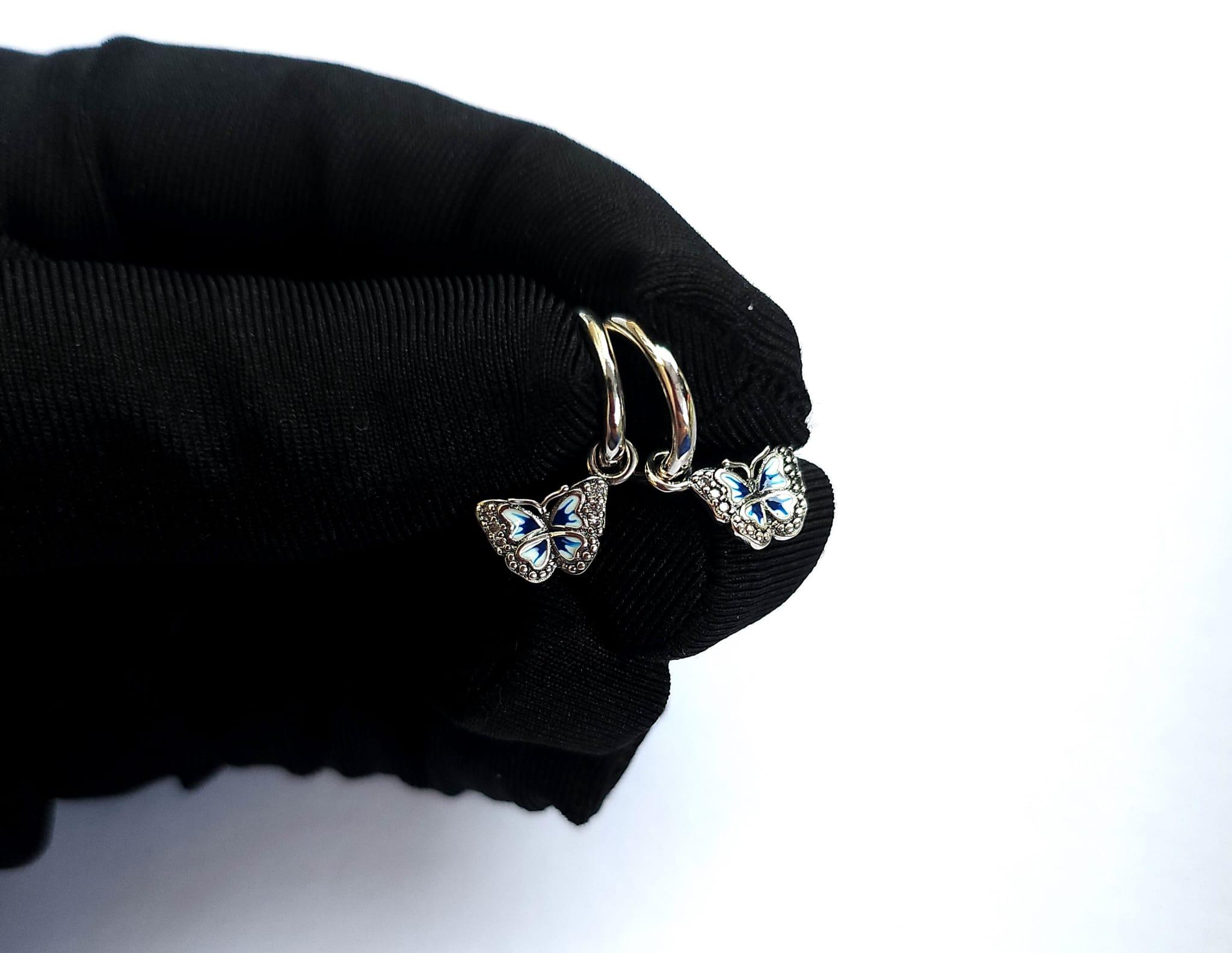 Aurora Tears Collana Cuore E Farfalla - Argento Sterling 925 Con