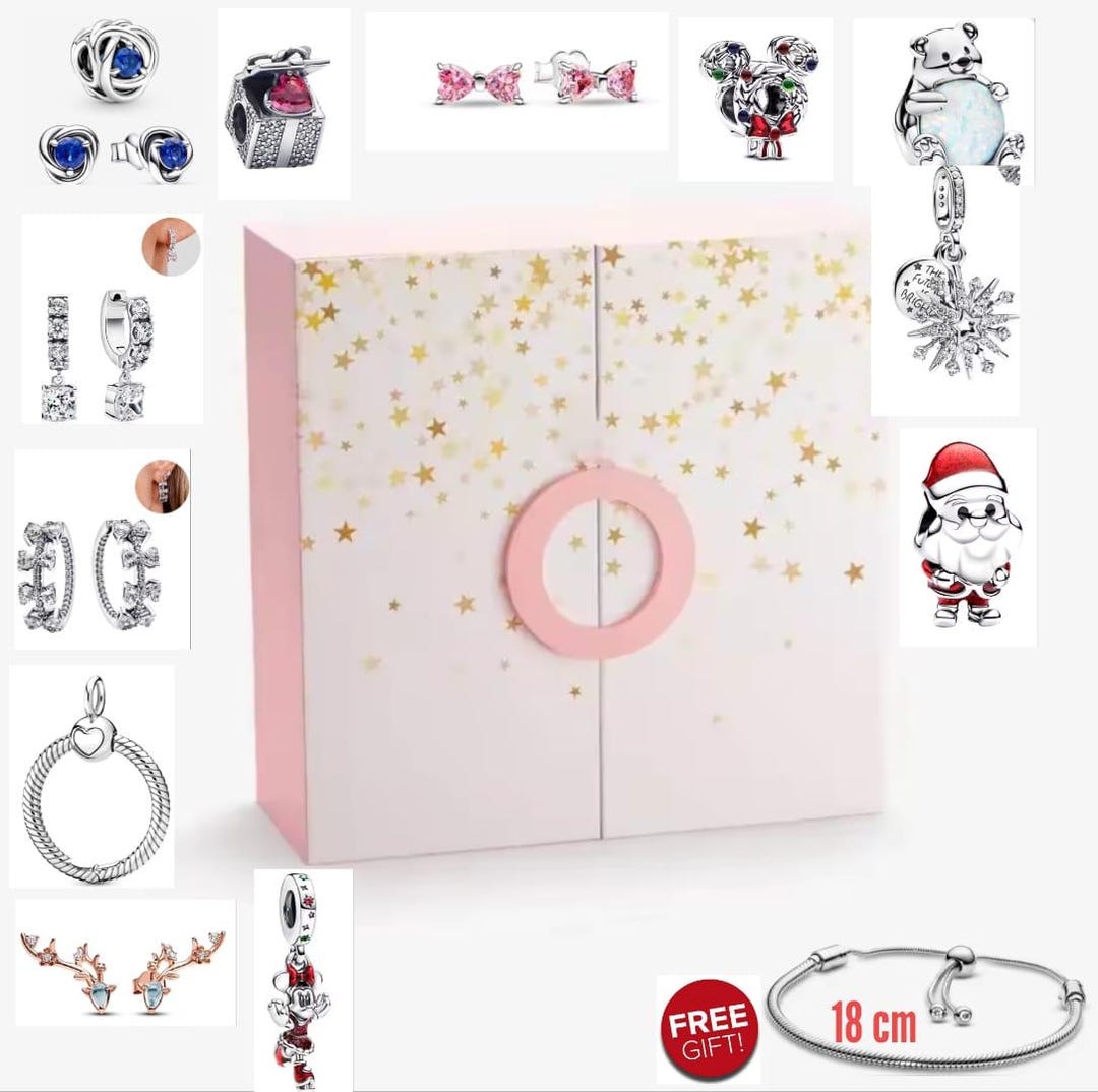 Advent Calendar Christmas 2024 Pandora , Earrings and Necklace Charm