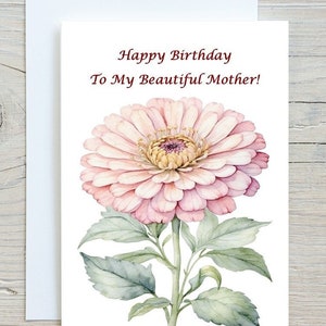 Mother Digital Printable Birthday Card, Best Instant Cards for Mothers, Printable Mom Birthday Cards, Cards to Print, Digital Birthday Cards