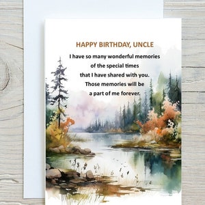 Uncle Digital Instant Birthday Card, Uncle 70th Birthday Card Download, Uncle 60th 65th 75th 80th Digital Instant Birthday Greeting Card,