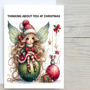 Thinking About You Card for Christmas, Digital Thinking of You Christmas Card, Instant Christmas Cards, Instant Xmas Card, Digital Xmas Card