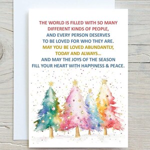 Xmas Card for LGBTQ Son Daughter Friend, Christmas LGBTQ Digital Instant Card, Christmas Card for Gay Son Daughter Friend Printable.