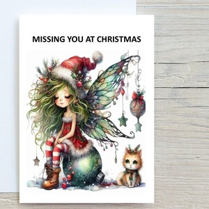 Missing You At Christmas, Missing You at Christmas Digital Card, Instant Friend Christmas Card, Best  Printable Friend Christmas Xmas Card,