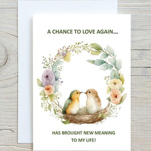 Love The 2nd Time Around Digital Printable Instant Love Card Boyfriend Girlfriend, Another Chance At Love Finding Love Again Instant Card,