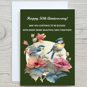 Digital Instant 50th Anniversary Card, Printable 50th Anniversary Card, Best 50th Anniversary Cards, Best Digital Parents Anniversary Card,