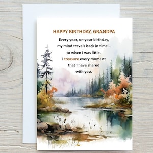 Grandpa Digital Birthday Card, Grandpa Instant Birthday Card, Grandpa Printable Birthday Card, Grandpa Grandfather Birthday Card Download,